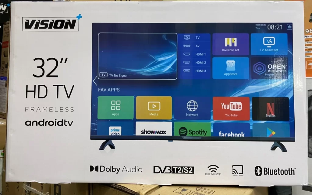 vision 32inch android Frameless TV - Image 2