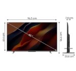 Hisense 108 cm (43 inches) Bezelless Series 4K Ultra HD Smart LED Google TV 43A6K (BLACK)
