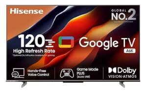 Hisense 126 cm (50 inches) Bezelless Series 4K Ultra HD Smart LED Google TV 50A6K (Grey)