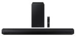 Samsung Q-Symphony Soundbar (HW-Q600C/XL), USB, Bluetooth with 3.1.2 Channel, Wireless Subwoofer, and 2 Up-Firing Speakers, Dolby Atmos Music (Black)