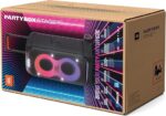 JBL PartyBox Stage 320 – Powerful JBL Pro Sound, Futuristic Lightshow, 18H Playtime, AI Sound Boost, Multi-Speaker Auracast & Dual Mic/Guitar Inputs, JBLPBSTAGE320
