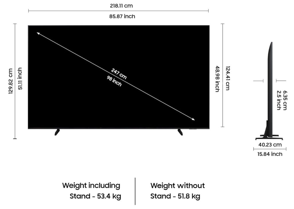Samsung 247 cm (98 Inches) 4K Ultra HD Smart TV (UA98DU9000UXXL, Black) - Image 6