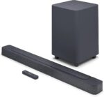 JBL Bar 500 5.1-Channel Soundbar with Wireless Subwoofer, Multibeam and Dolby Atmos Theatre-Quality 3D Surround Sound, PureVoice Technology, 590W Output Power, Built-In WiFi - Black