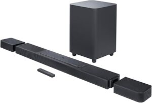 JBL Bar 1300, 11.1.4-channel soundbar with detachable surround speakers, MultiBeam™, Dolby Atmos® and DTS:X®, JBLBAR1300BLKUK, Black